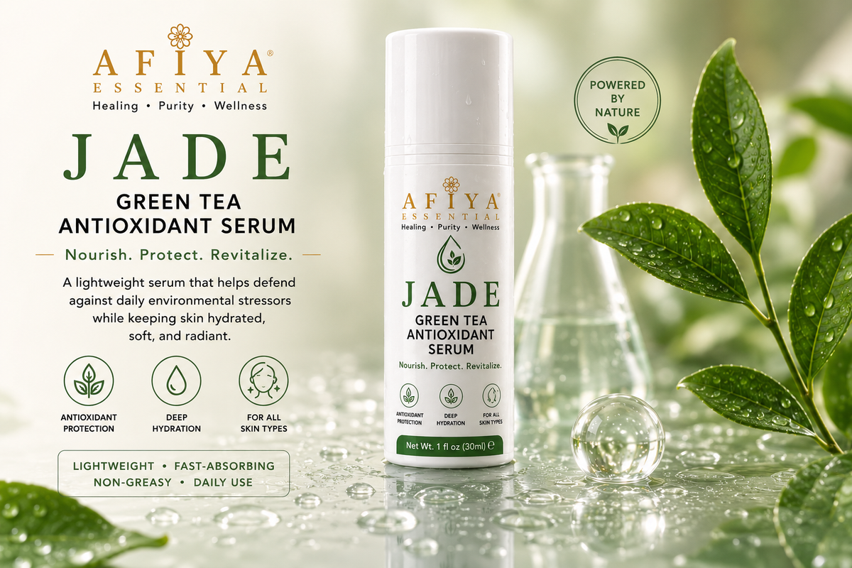 AFIYA ESSENTIALS "JADE" — Green Tea Antioxidant Serum