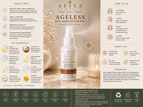 AFIYA ESSENTIALS "AGELESS" — Anti-Aging Moisturizer