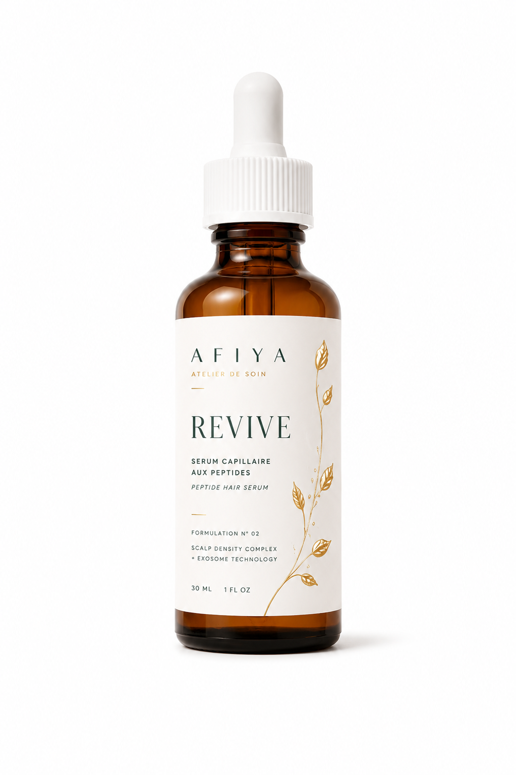 AFIYA ESSENTIALS "REVIVE" — Botanical Hair Growth Serum
