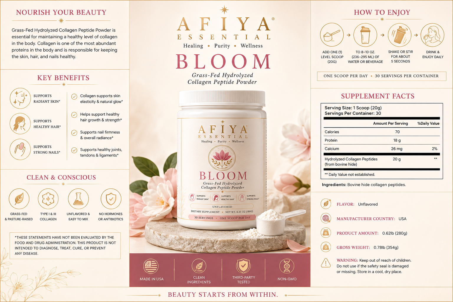 AFIYA ESSENTIALS "BLOOM"