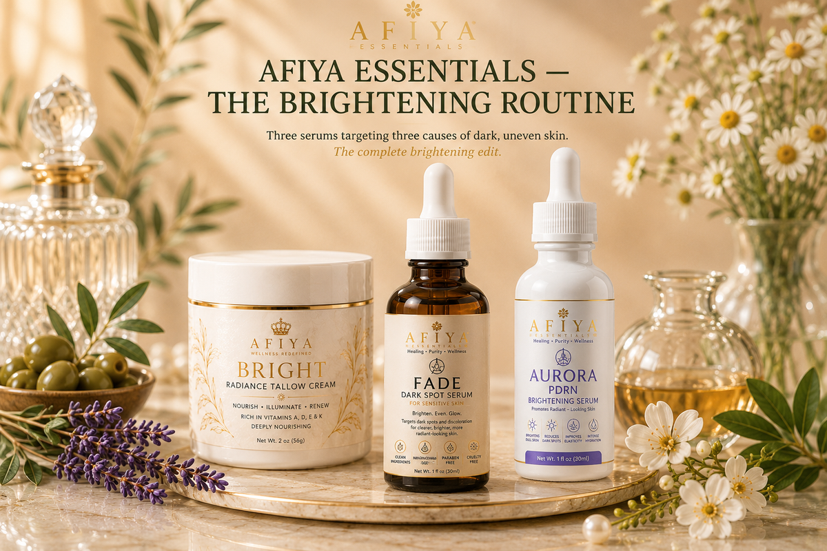 AFIYA ESSENTIALS — THE BRIGHTENING ROUTINE