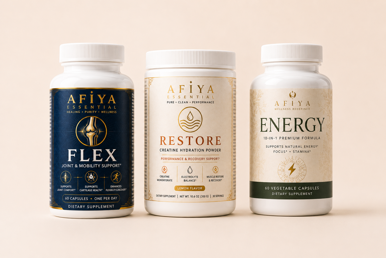 AFIYA ESSENTIALS — THE PERFORMANCE STACK