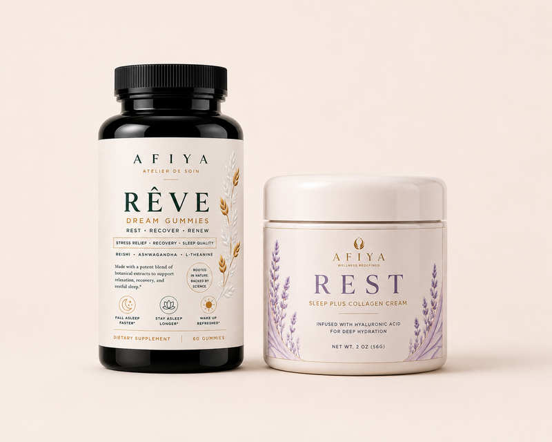 AFIYA ESSENTIALS — THE SLEEP & RECOVERY STACK