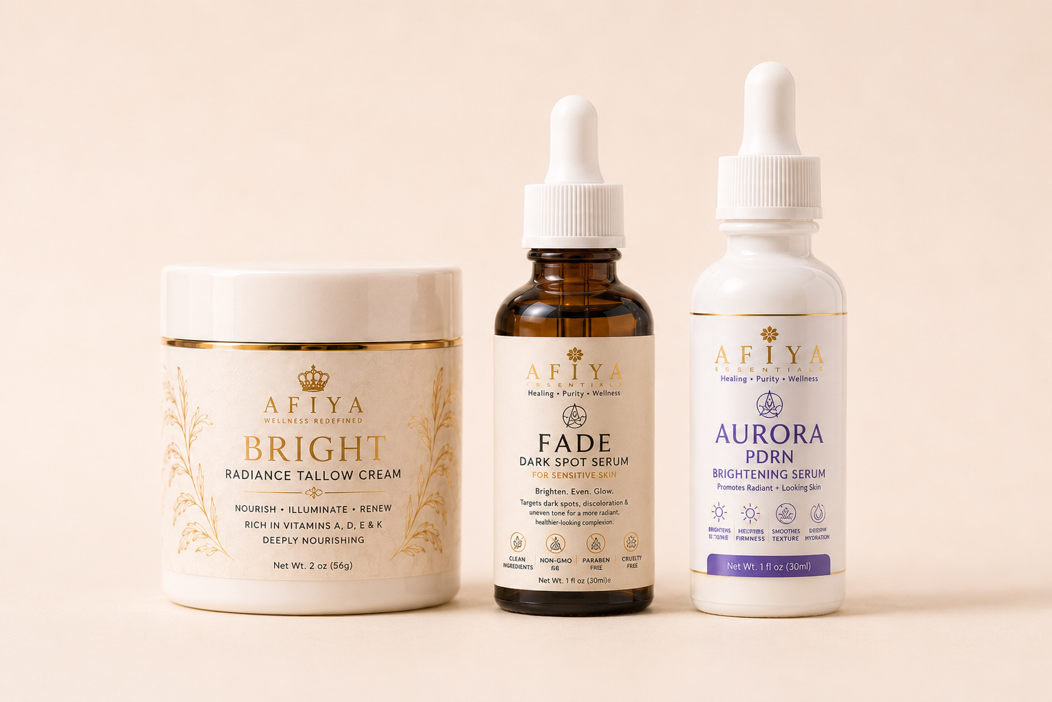 AFIYA ESSENTIALS — THE BRIGHTENING ROUTINE