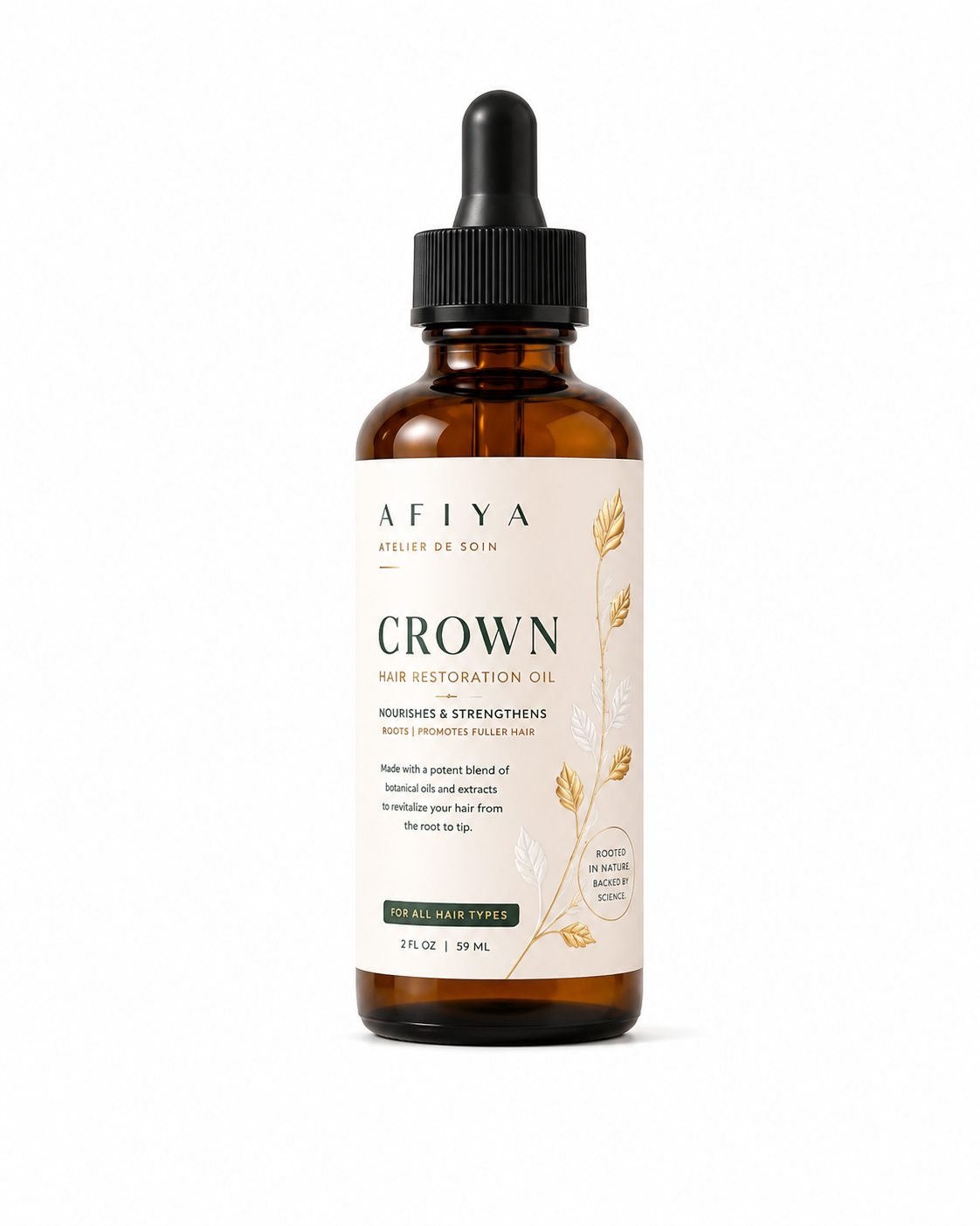 AFIYA ESSENTIALS "CROWN" — Scalp & Hair Growth Oil