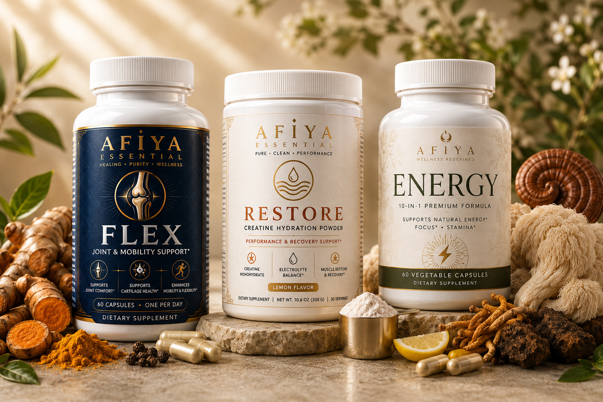 AFIYA ESSENTIALS — THE PERFORMANCE STACK