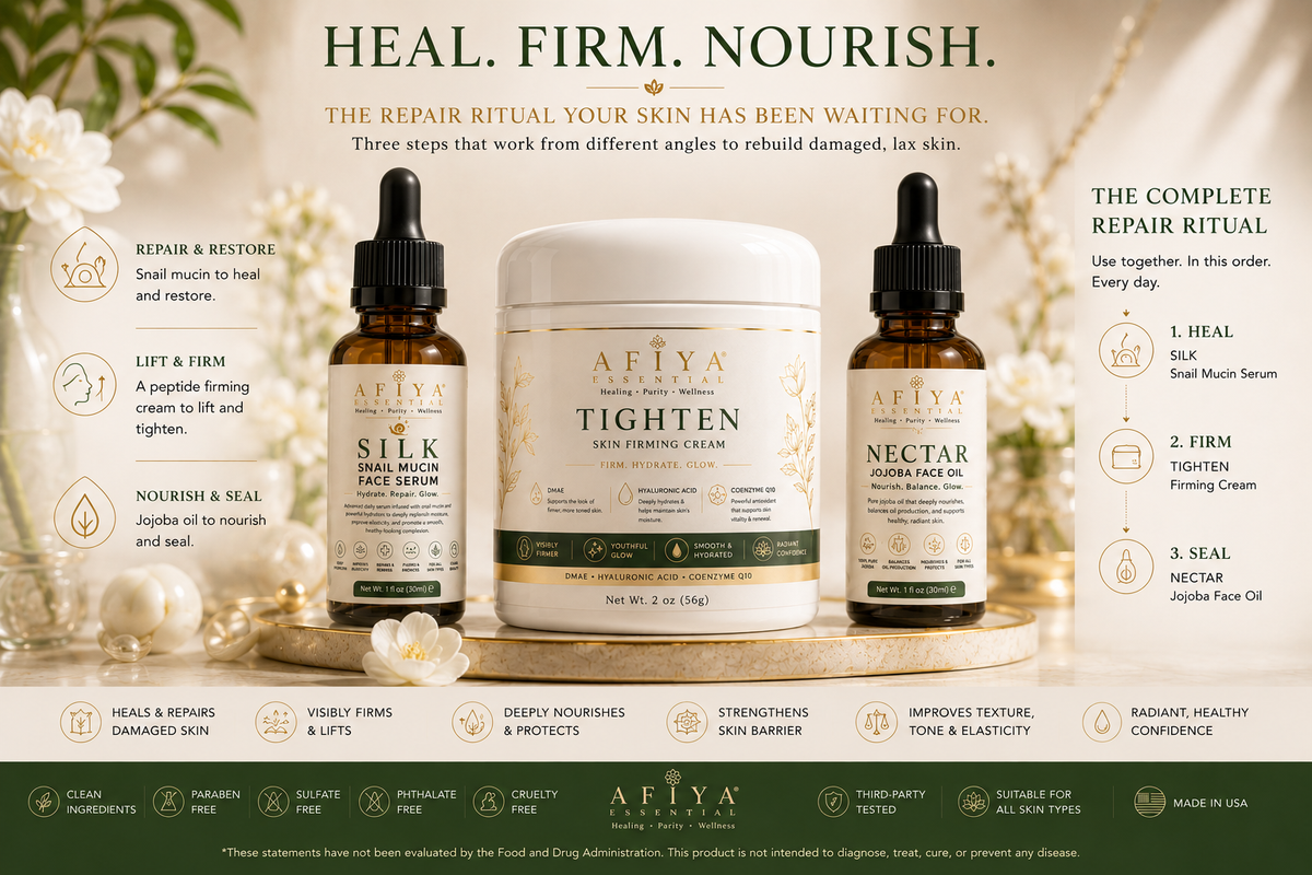 AFIYA ESSENTIALS — THE SKIN REPAIR RITUAL