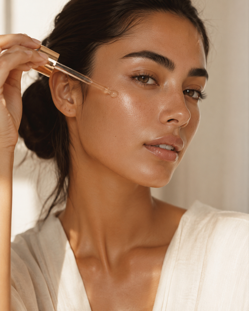 Applying serum