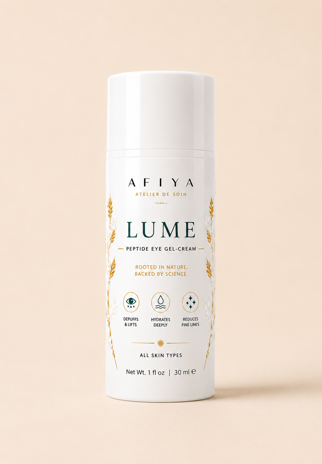 AFIYA ESSENTIALS "LUME" — Peptide Eye Gel-Cream
