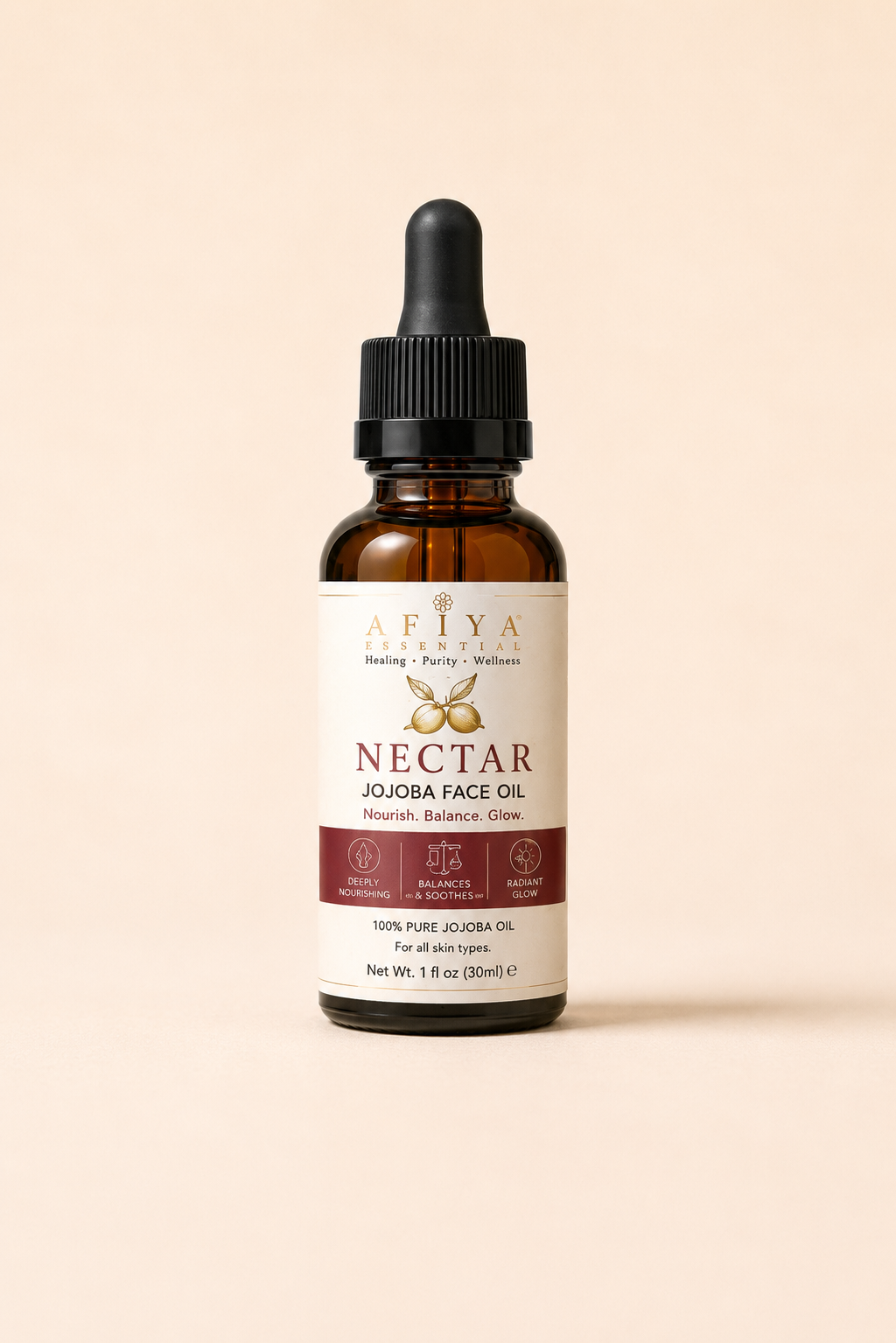 AFIYA ESSENTIALS "NECTAR" — Nourishing Jojoba Face Oil