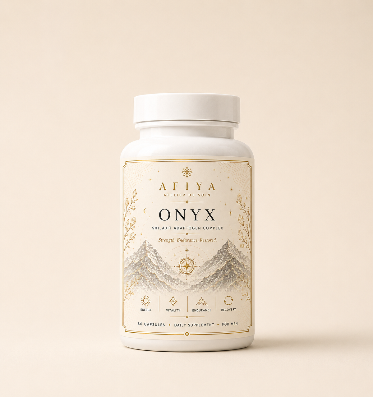 AFIYA ESSENTIALS "ONYX" — Shilajit Adaptogen Complex