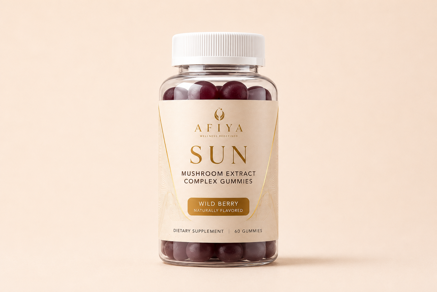 AFIYA ESSENTIALS "SUN" — Mushroom Extract Complex Gummies