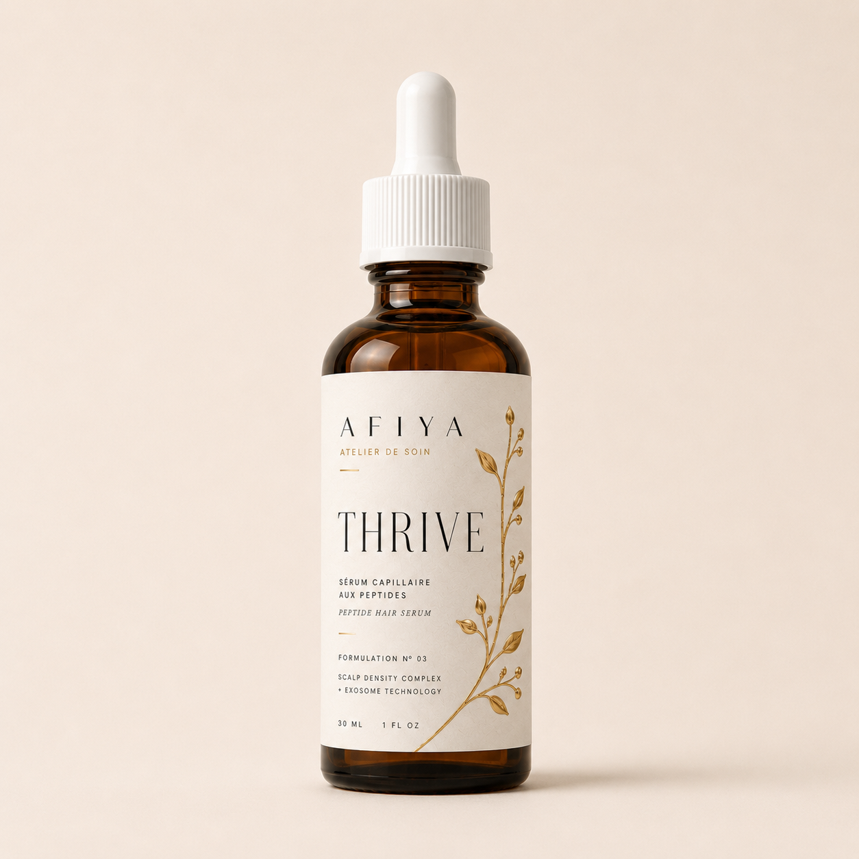 AFIYA ESSENTIALS "THRIVE" — Peptide Hair Growth Serum