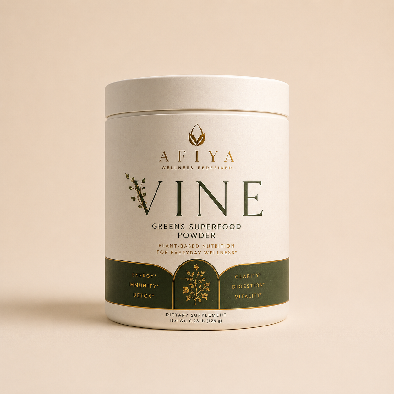 AFIYA ESSENTIALS "VINE" — Daily Greens Powder