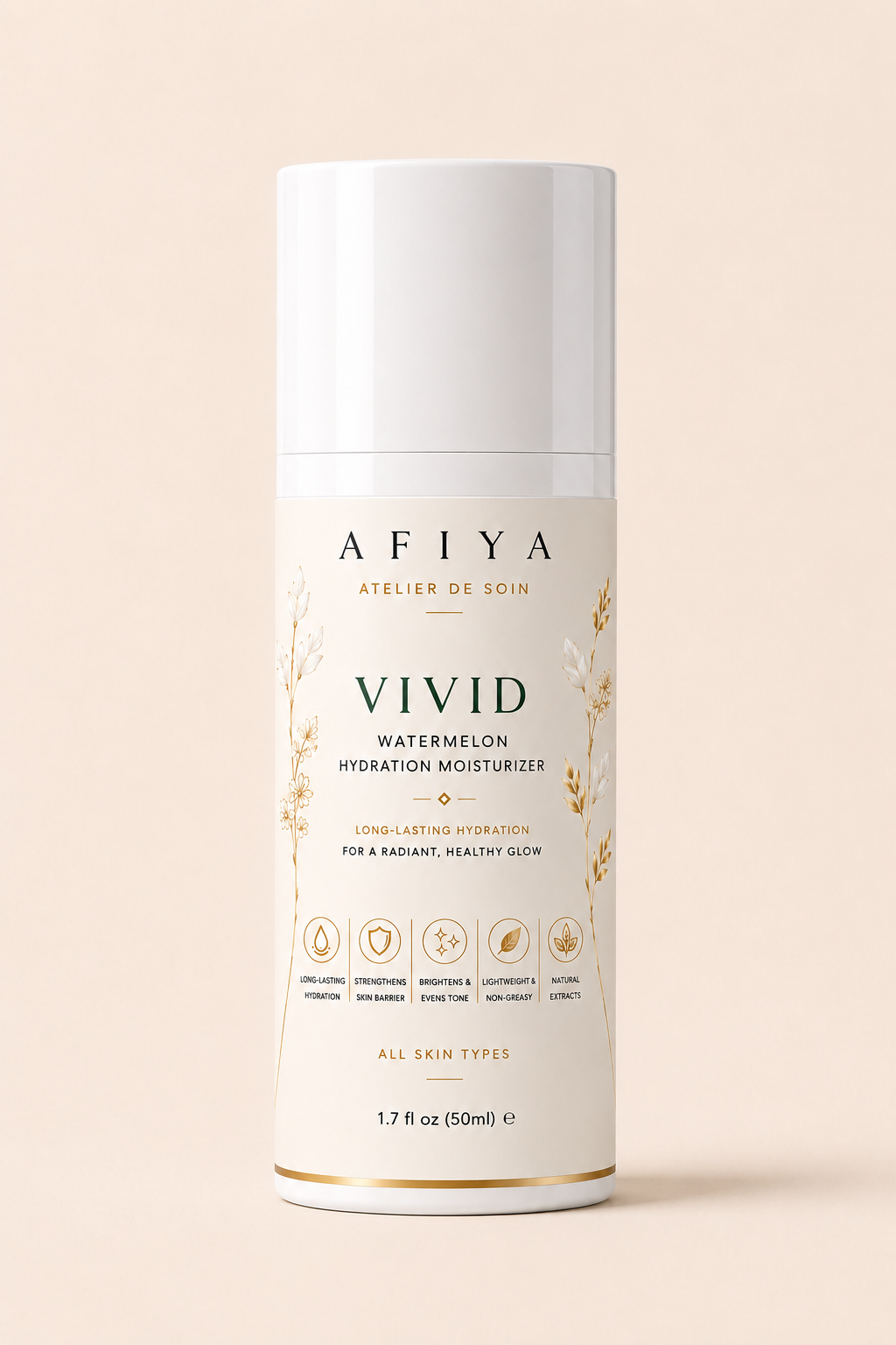 AFIYA ESSENTIALS "VIVID" — Watermelon Hydration Moisturizer