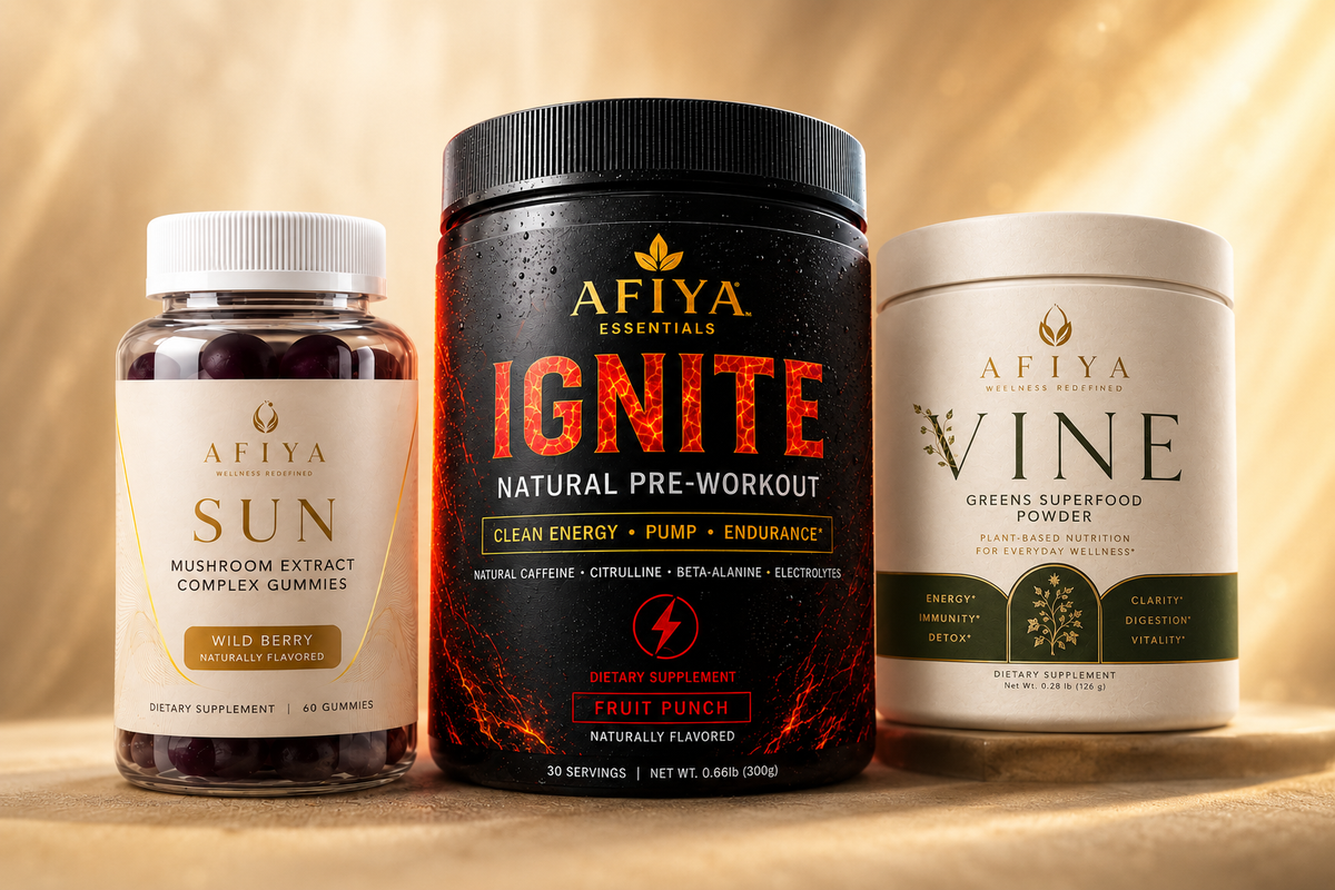 AFIYA ESSENTIALS — THE CLEAN PERFORMANCE STACK